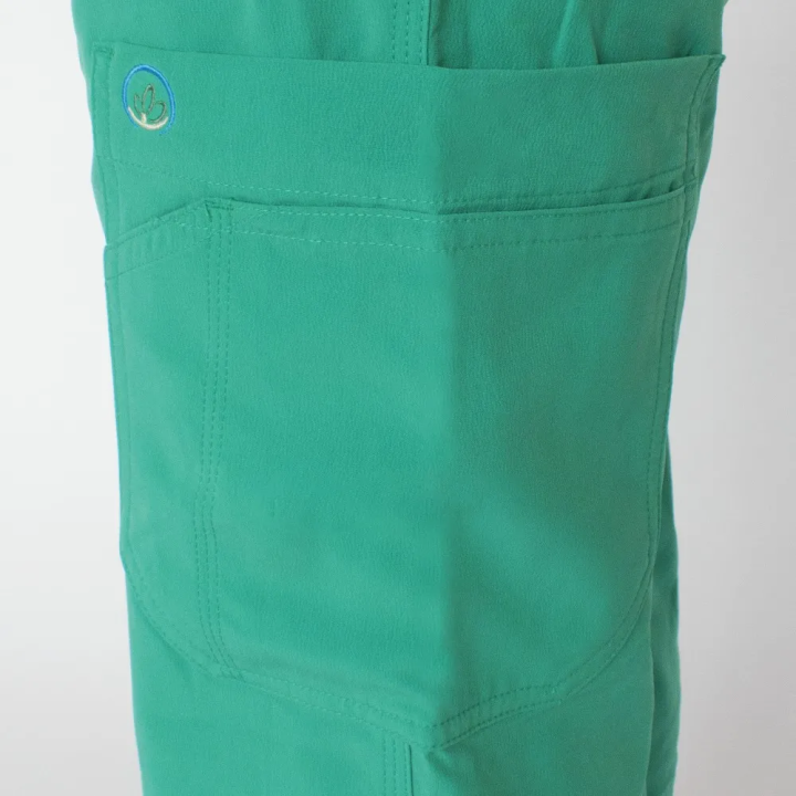 Pantaloni medicali Lotus Flex, stretch, pentru barbati, verde chirurgical deschis, TS-KH2 - imagine 4