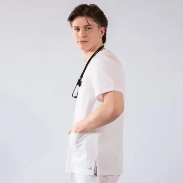 Bluza medicala Lotus Flex, stretch, alb, TS-NP16