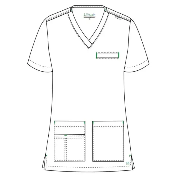 Bluza medicala Lotus Flex, stretch, alb, TS-NP16