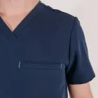 Bluza medicala Lotus Flex, stretch, bleumarin, TS-NP16