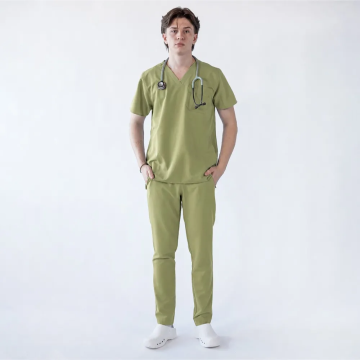 Costum medical Lotus Flex, stretch, verde olive, RTS-NP23 RTS-SP3 - imagine 1