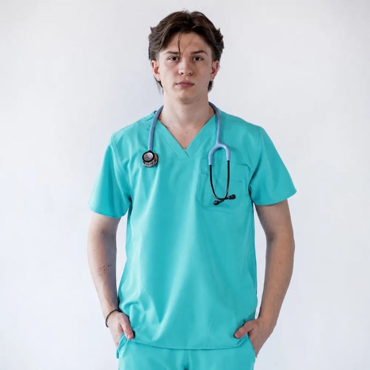 Costum medical Lotus Flex, stretch, sea frost, RTS-NP23 RTS-SP3 - imagine 2