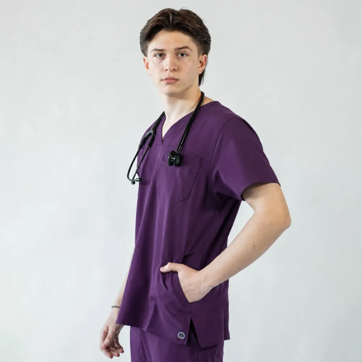 Costum medical Lotus Flex, stretch, wine, RTS-NP23 RTS-SP3 - imagine 3
