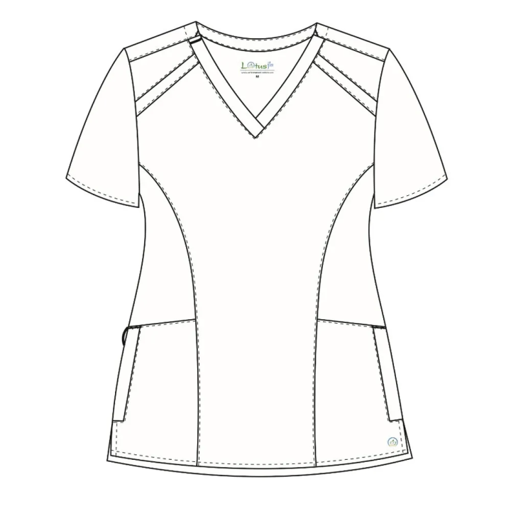 Bluza medicala Lotus Flex, stretch, fucsia orhidee, TS-NP24 - imagine 4